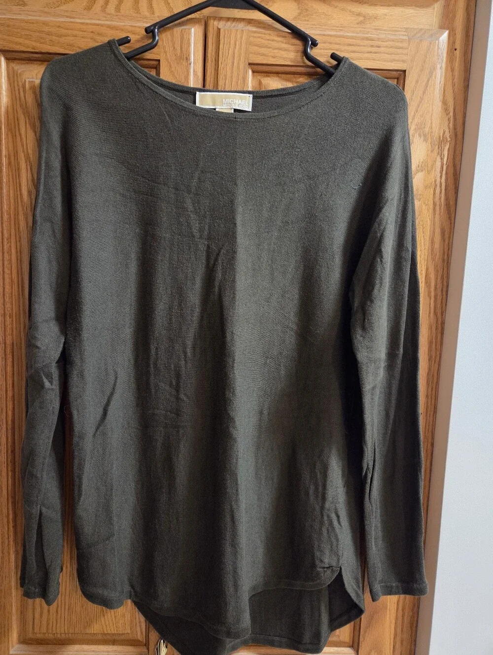 Michael Kors Olive Green Long Sleeve Sweater
